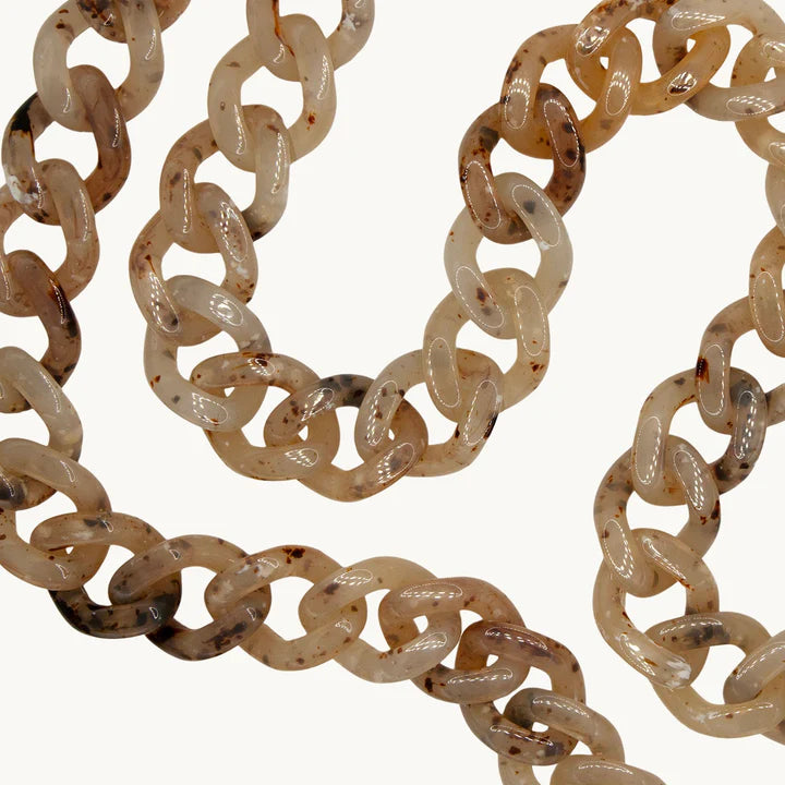 ZOE CHAIN (BEIGE TORTOISSHELL) - LOUVINI