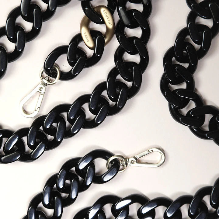 ZOE CHAIN (BLACK) - LOUVINI