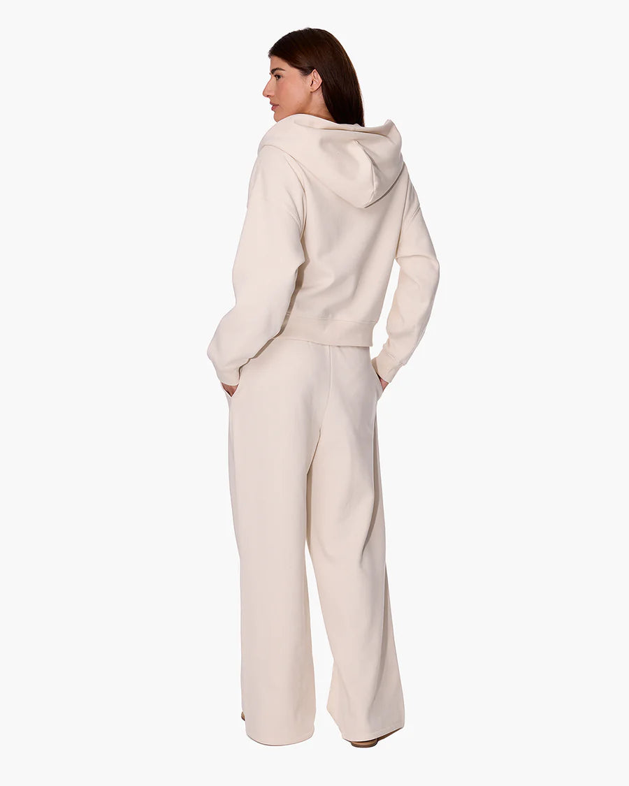 CLOUDSOFT ZIP UP HOODIE (BONE) - TKEES