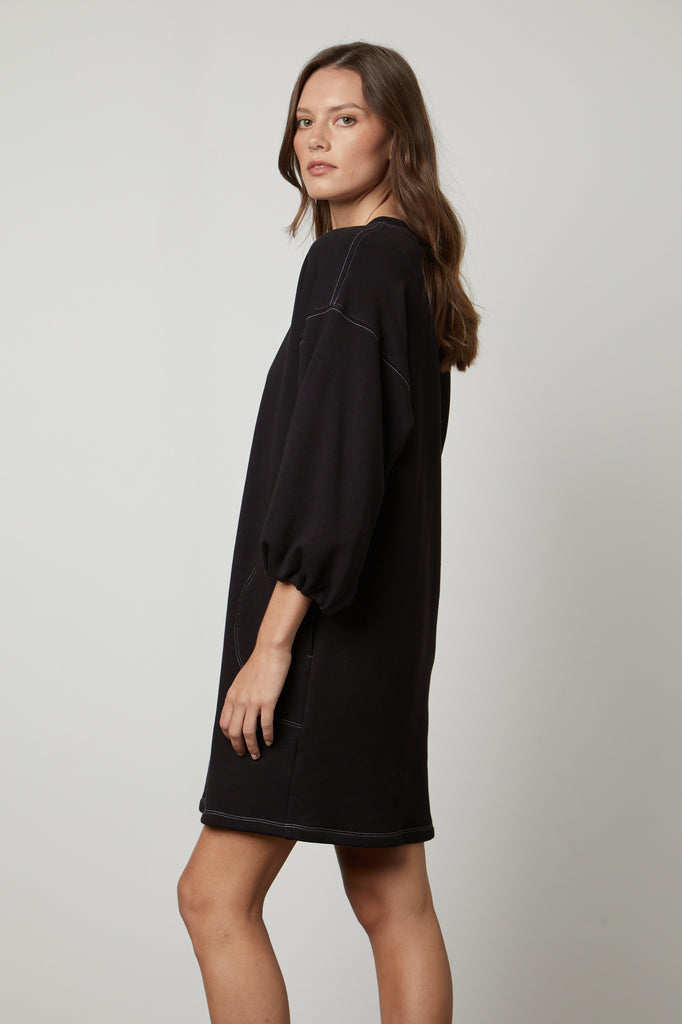 JENSEN AUTUMN FLEECE DRESS - VELVET