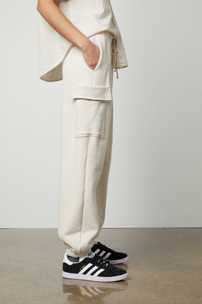 AUTUMN FLEECE CARGO PANT - VELVET