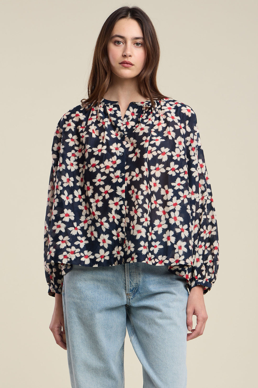 FLORA AUTUMN BLOOM PRINT (MULTI) - VELVET