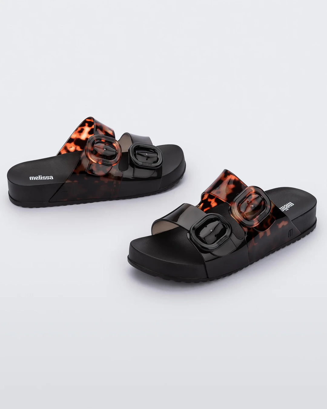 COZY SLIDE (BLACK/CLEAR TORTOISE) - MELISSA