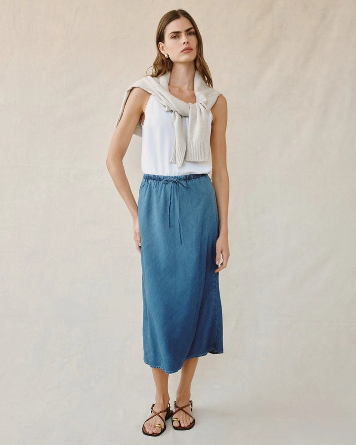 BIAS SKIRT WITH TIE - BELLA DAHL