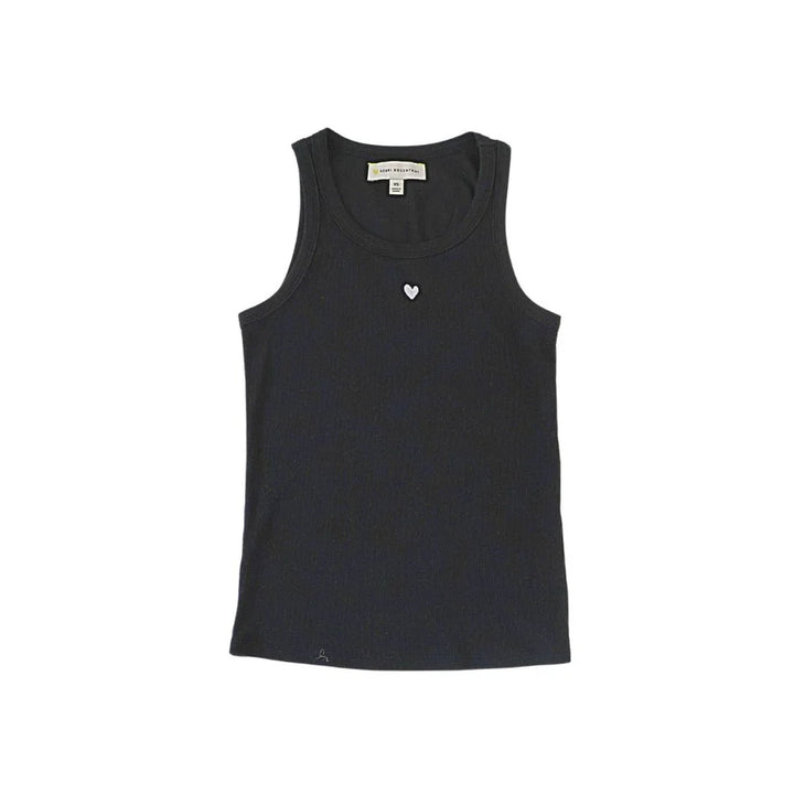 KR HEART TANK (BLACK) - KERRI ROSENTHAL