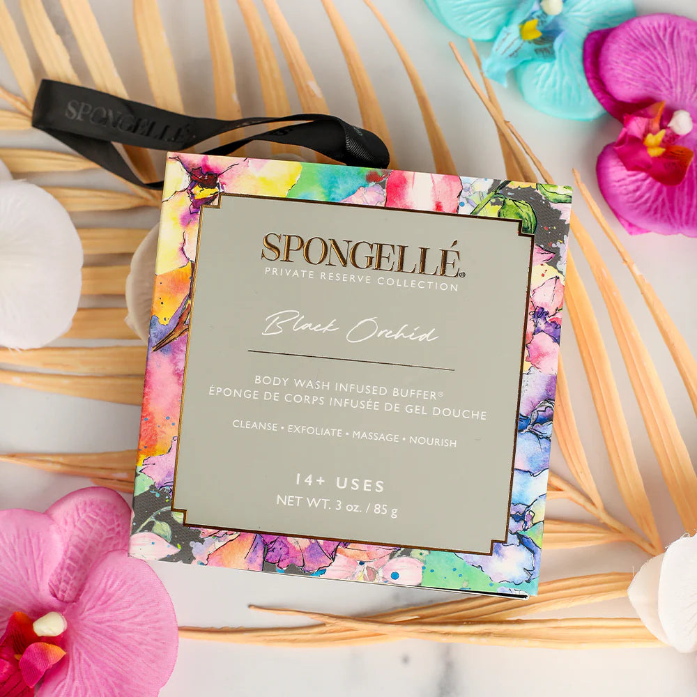 BLACK ORCHID SOAP SPONGE - SPONGELLE