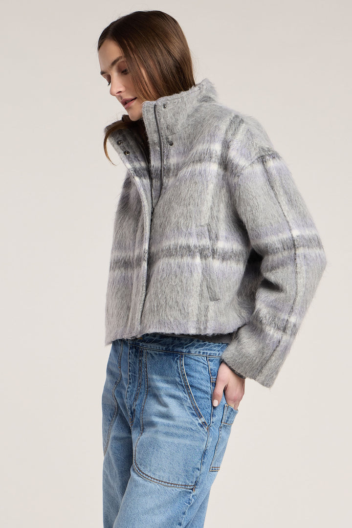 HAVEN BRUSHED PLAID JACKET (MULTI) - VELVET