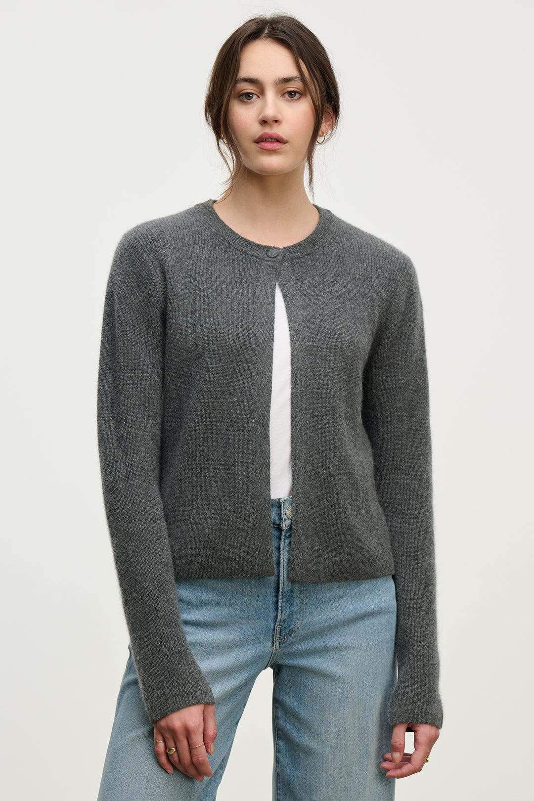 TINA CASHMERE CARDIGAN - VELVET