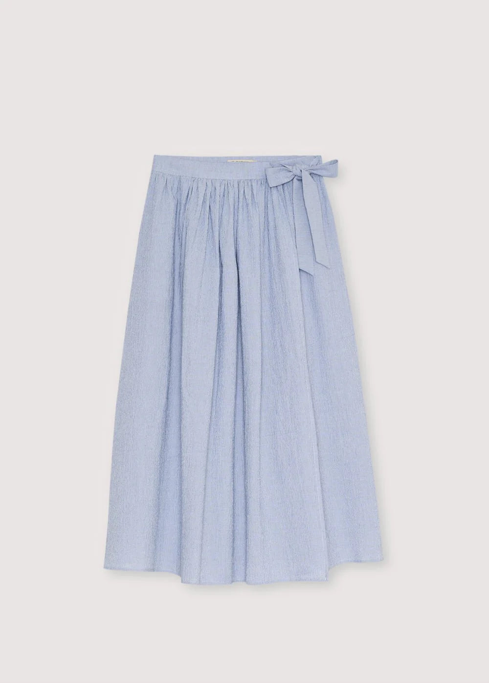 CLOE LONG SKIRT (SUMMER MIDNIGHT PINSTRIPE) - NEW SOCIETY