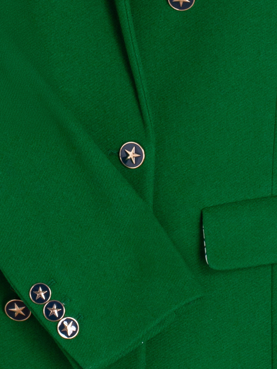 LIAN GREEN DOUBLE-BREASTED COAT - VILAGALLO