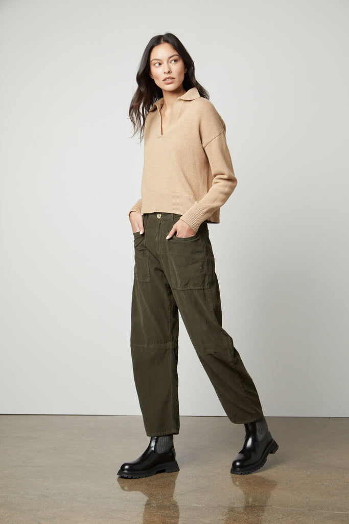 SUE COTTON CORDUROY PANT - VELVET