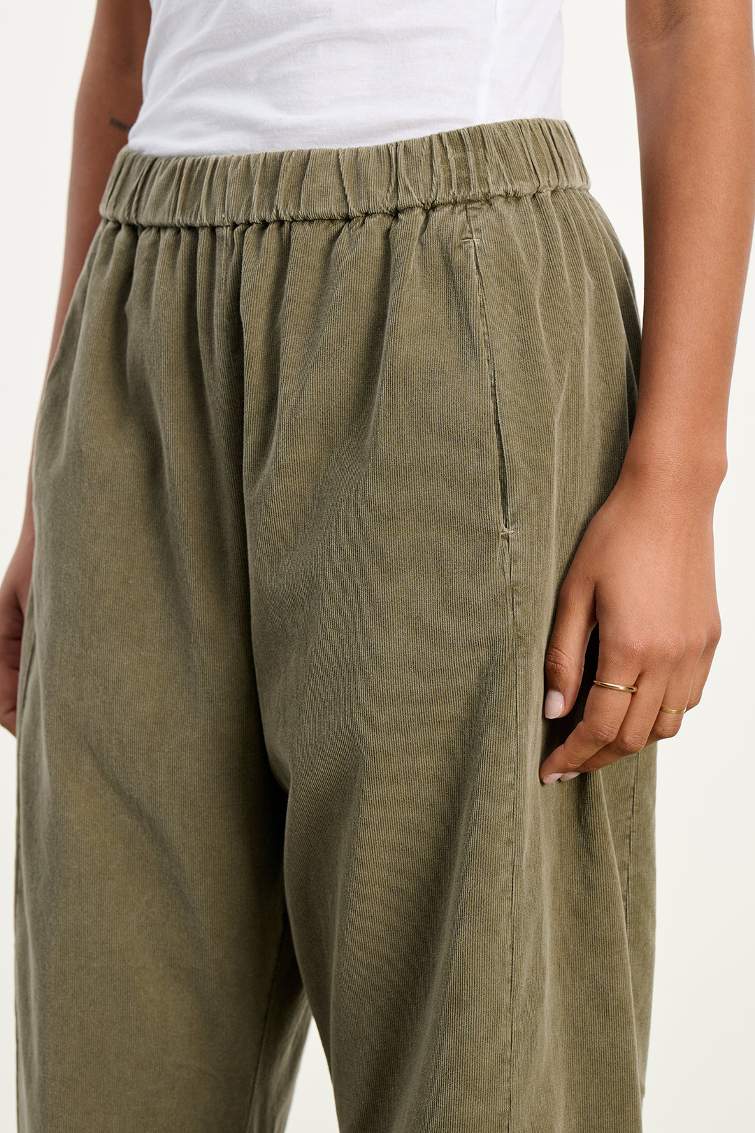 LANEY COTTON CORDUROY PANT - VELVET