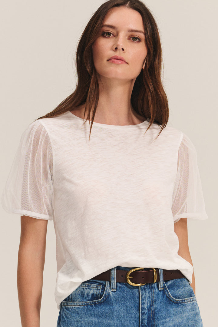 JUSTINE TOP (WHITE) - VELVET