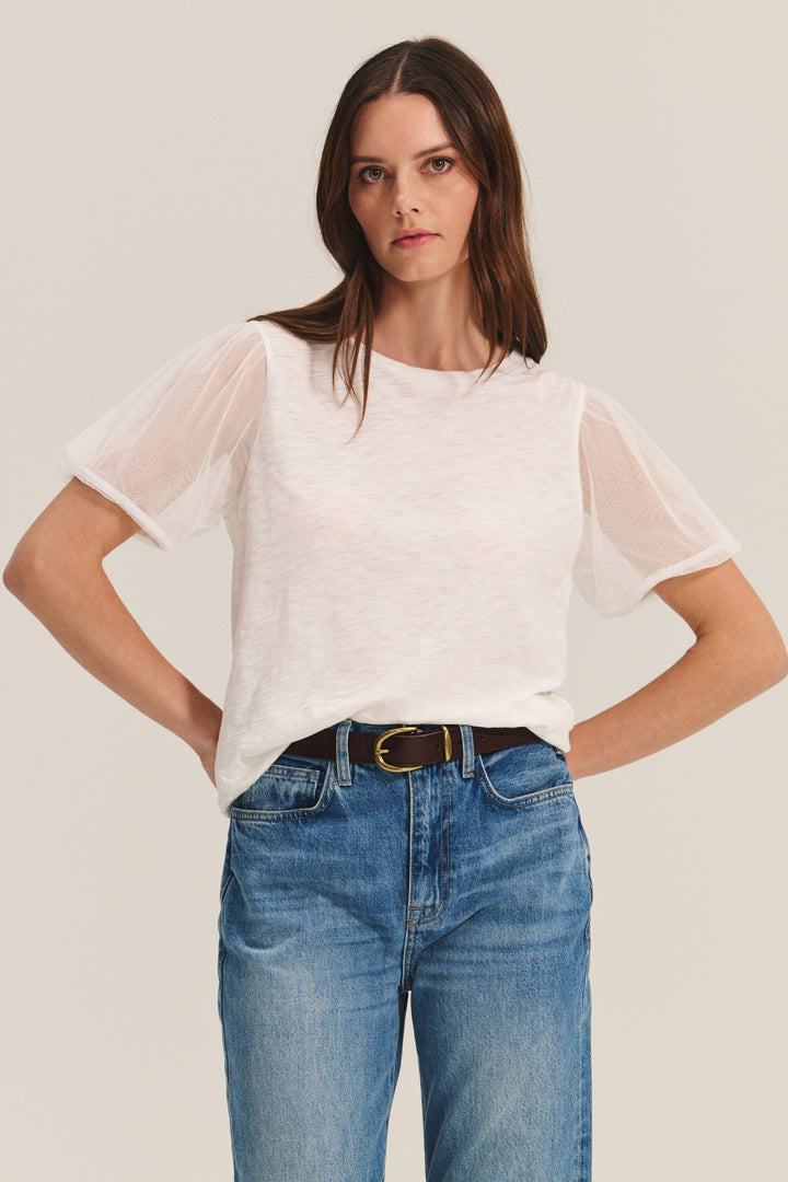 JUSTINE TOP (WHITE) - VELVET