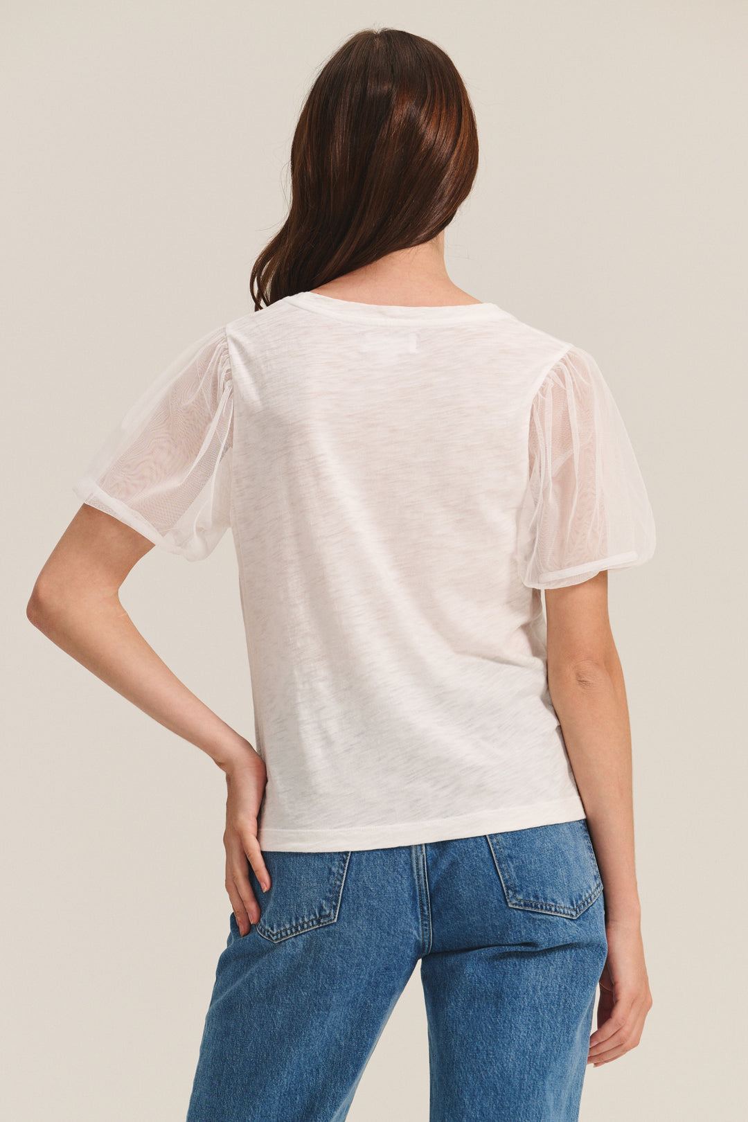 JUSTINE TOP (WHITE) - VELVET