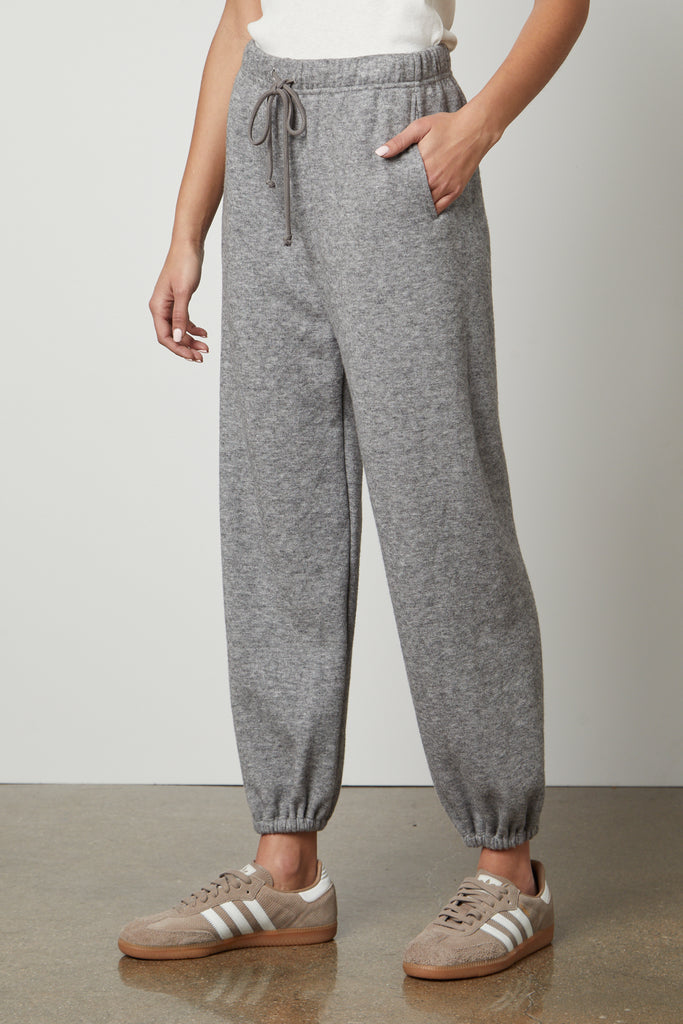 HALEY COZY KNIT PANT - VELVET
