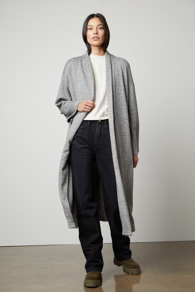 PATRICIA COZY LONG CARDIGAN - VELVET