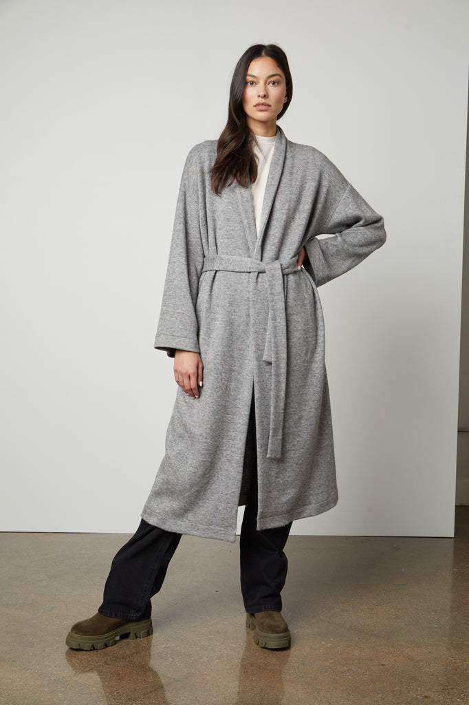 PATRICIA COZY LONG CARDIGAN - VELVET