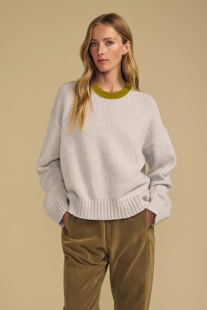 CALEN COZY KASHMIR AIR SWEATER (LIGHT HEATHER) - VELVET