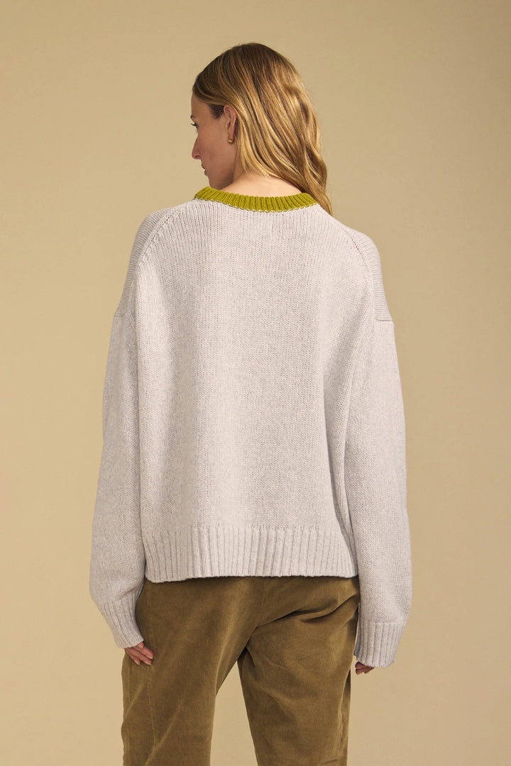 CALEN COZY KASHMIR AIR SWEATER (LIGHT HEATHER) - VELVET