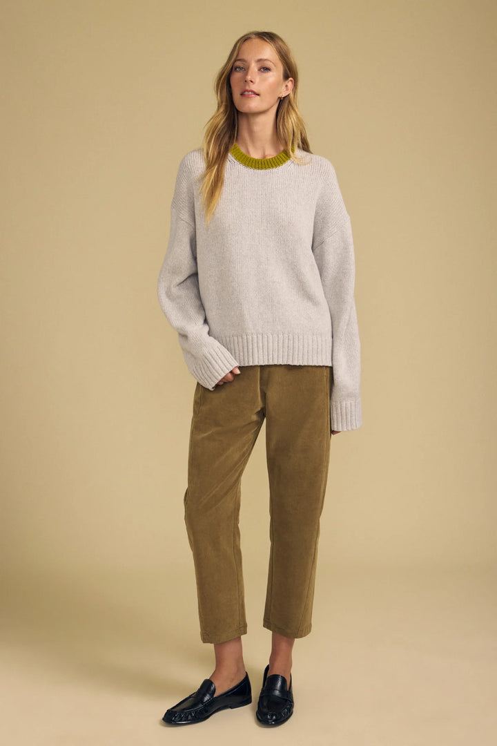 CALEN COZY KASHMIR AIR SWEATER (LIGHT HEATHER) - VELVET