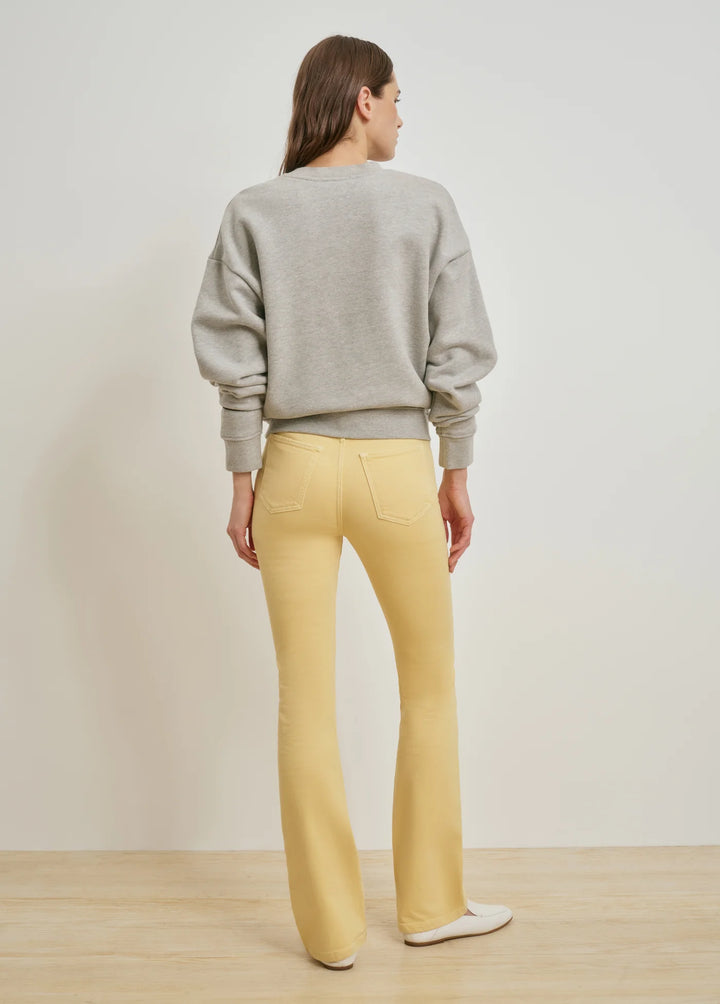 THE COLLEGIATE SWEATSHIRT (HEATHER GREY/GOLDEN) - FAVORITE DAUGHTER