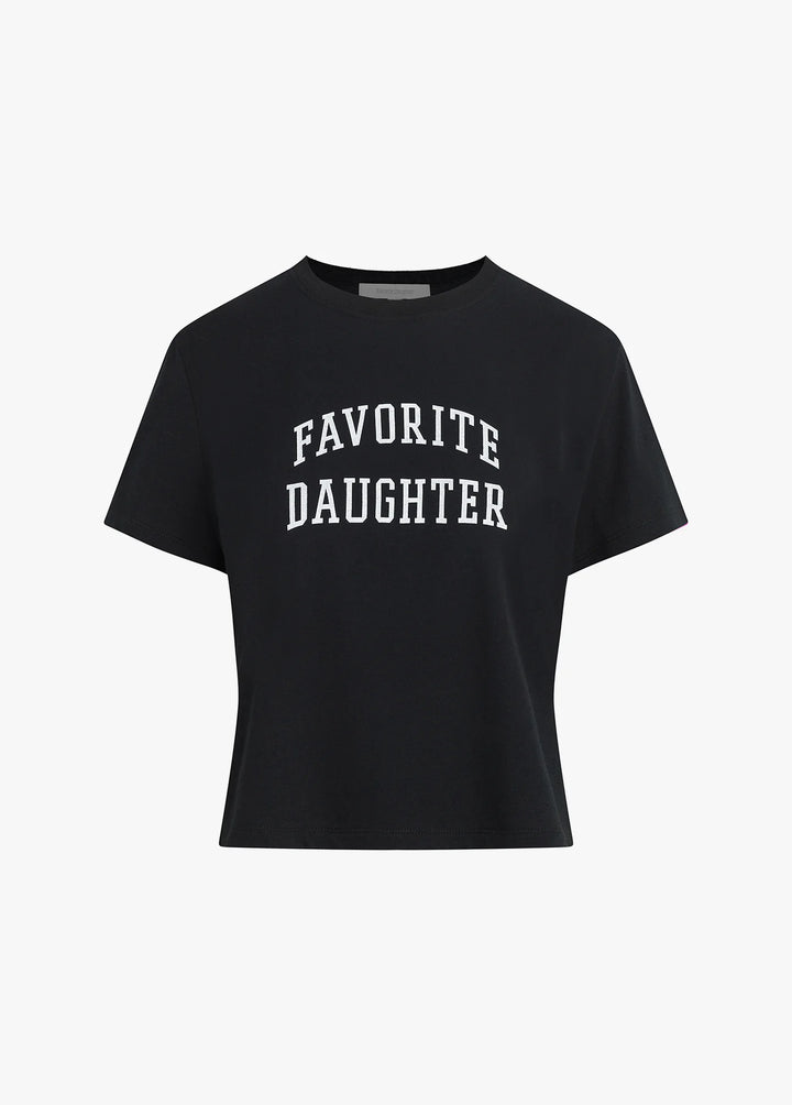 CROPPED COLLEGIATE TEE - FAVORITE DAUGHTER