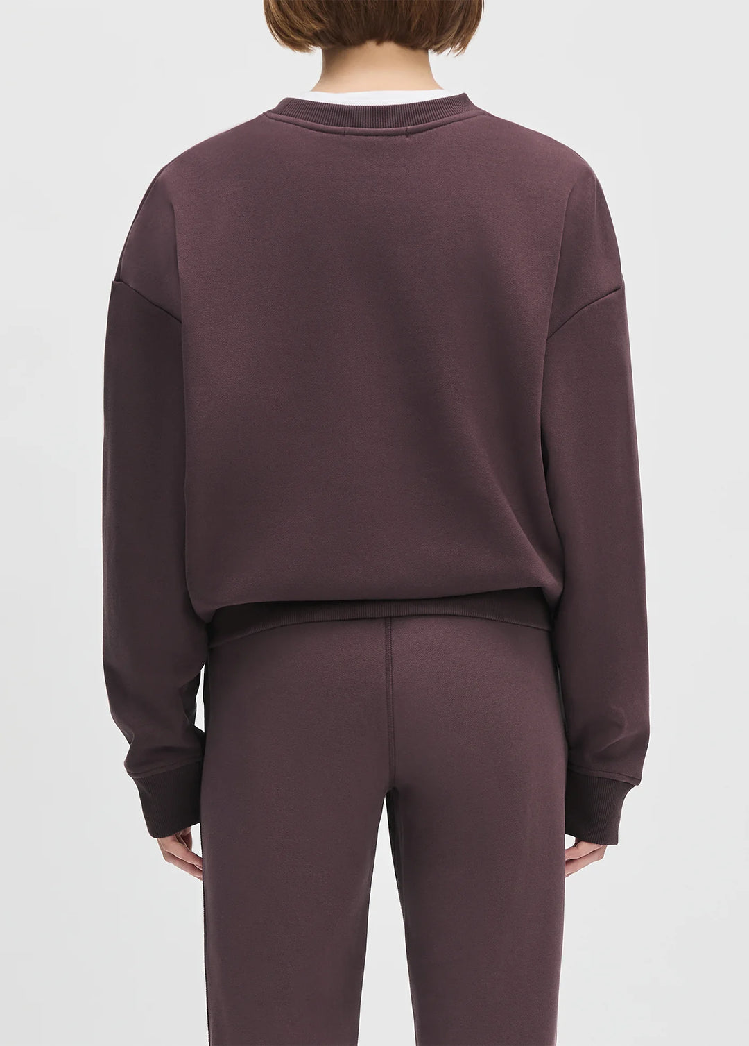 THE COLLEGIATE SWEATSHIRT (BURGUNDY/GARDENIA) - FAVORITE DAUGHTER