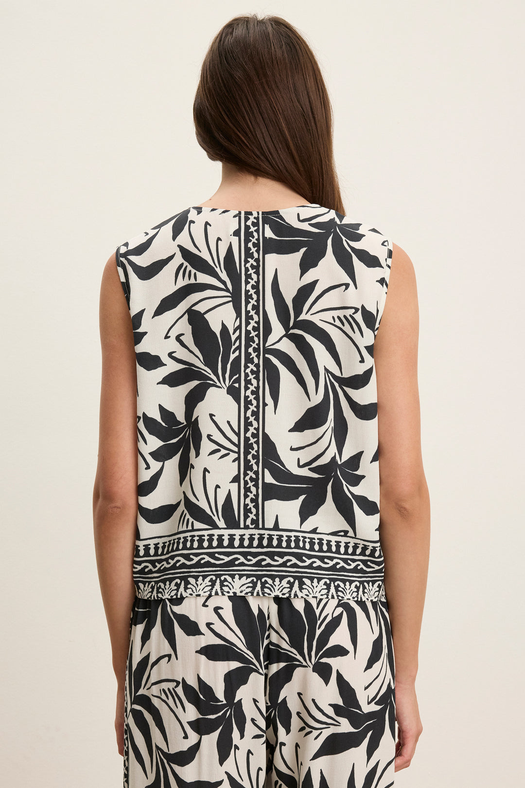 LINDSAY FIJI PRINT TOP - VELVET
