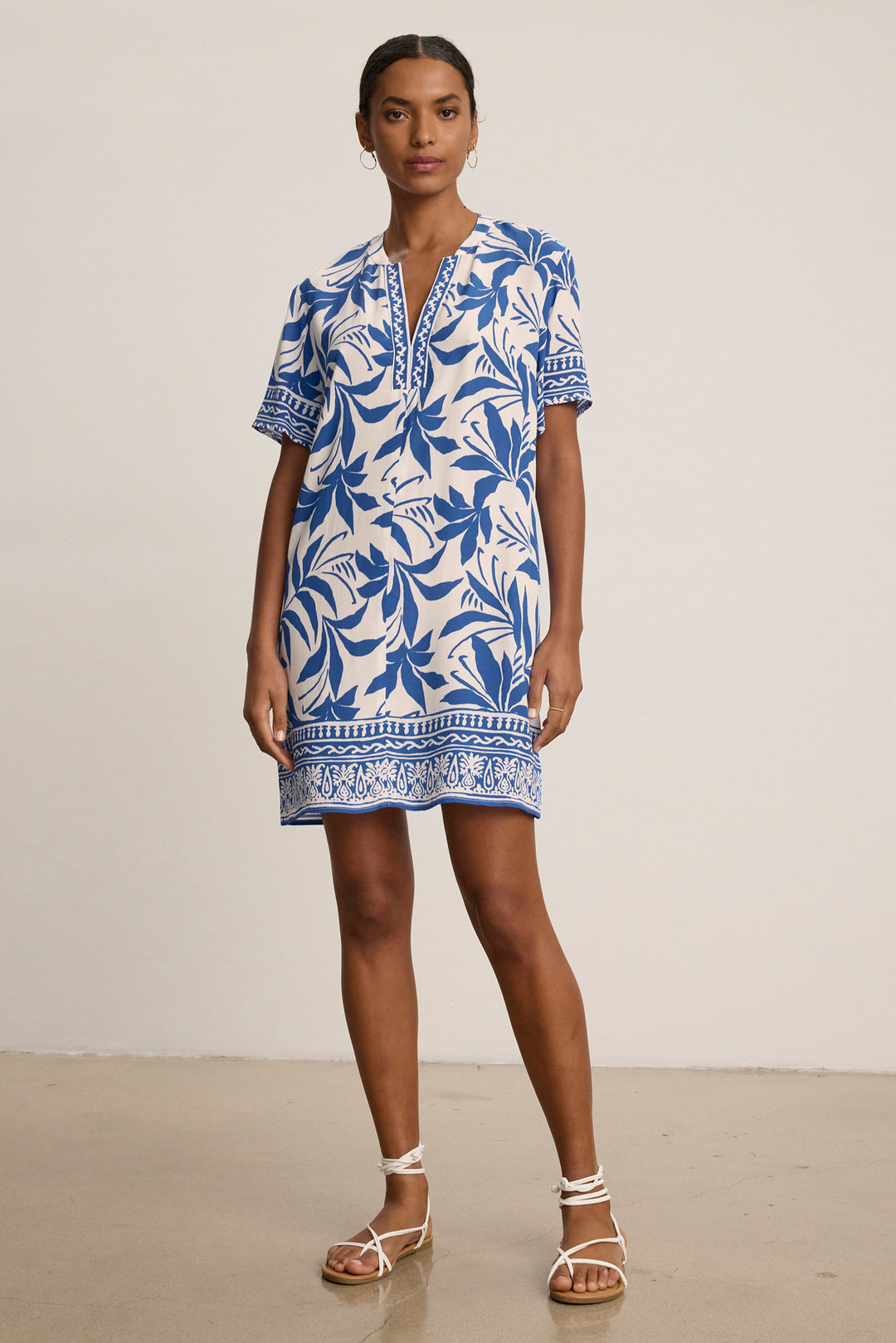 VANESSA FIJI PRINT DRESS - VELVET