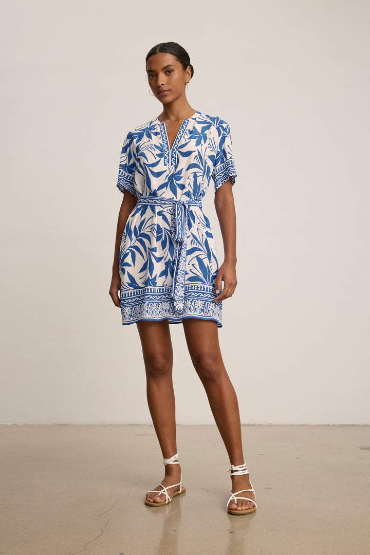 VANESSA FIJI PRINT DRESS - VELVET