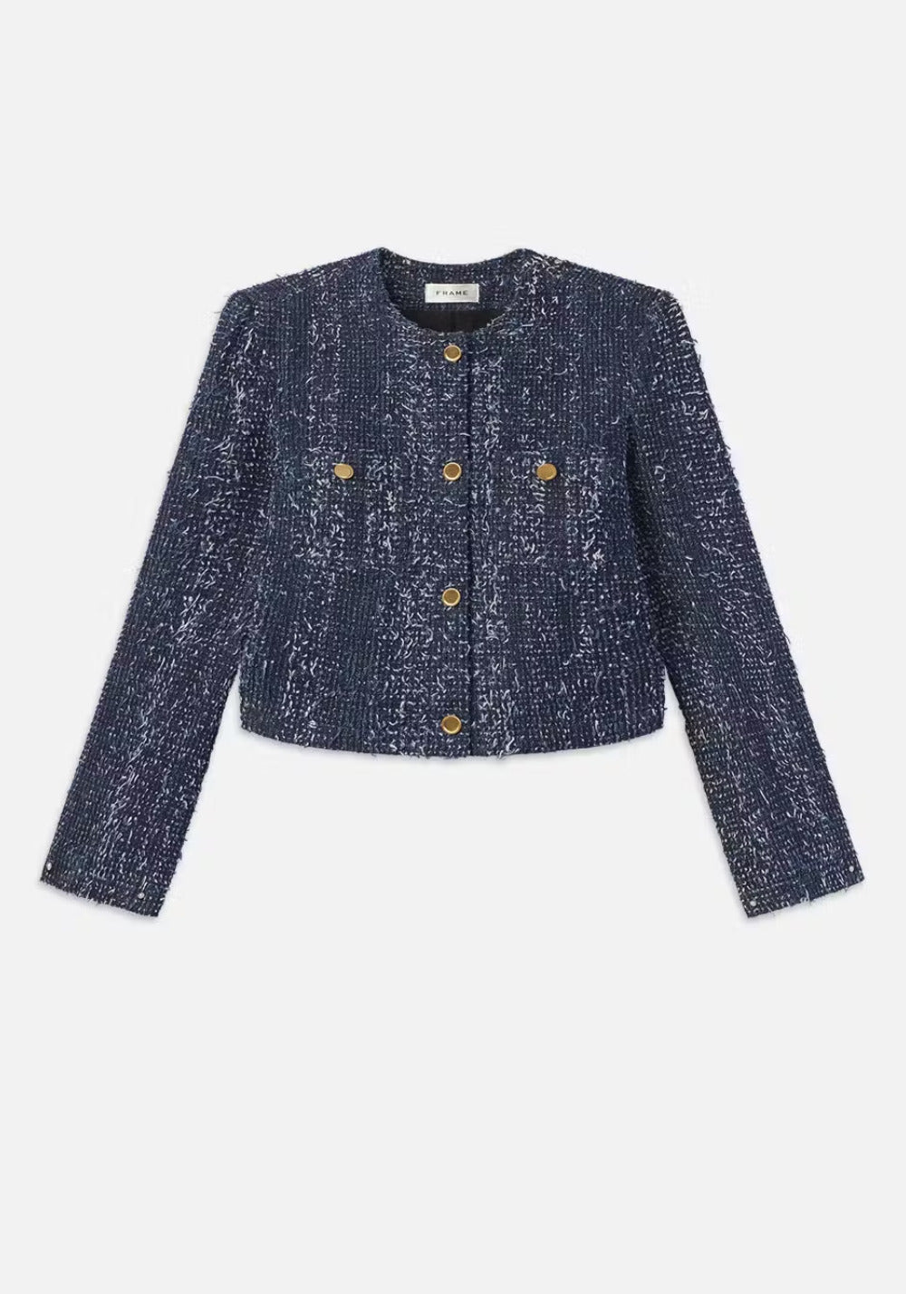 DENIM BOUCLE JACKET - FRAME