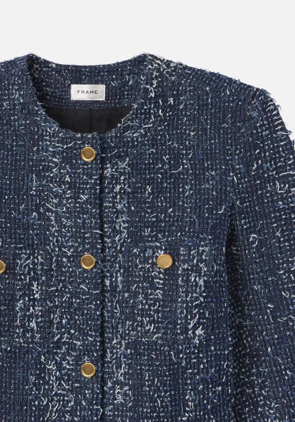 DENIM BOUCLE JACKET - FRAME