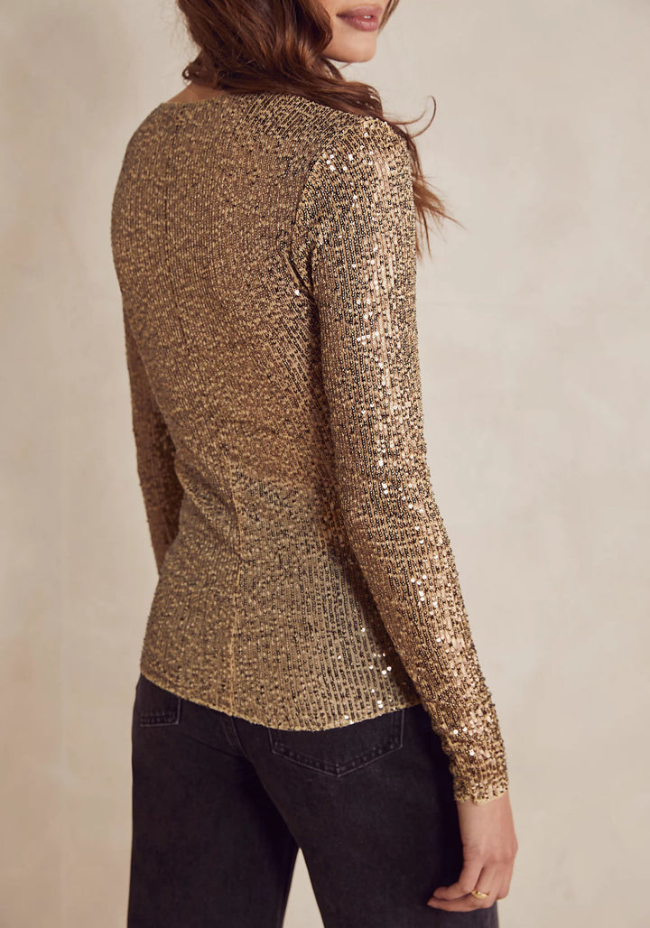 GOLD RUSH LONG SLEEVE (GOLD COMBO) - FREE PEOPLE