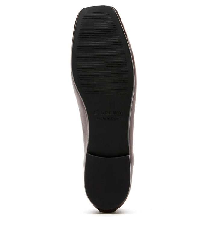 GRACIE SHEARLING-LINED MARY JANE FLATS (BORDEAUX) - LA CANADIENNE