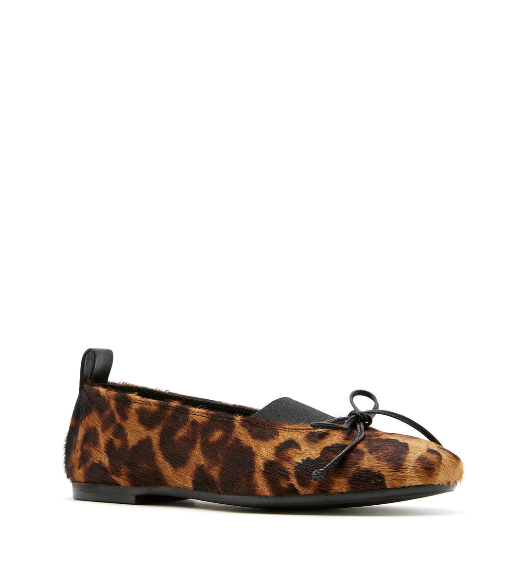 GRADUATE LEOPARD BALLET FLAT (BROWN) - LA CANADIENNE