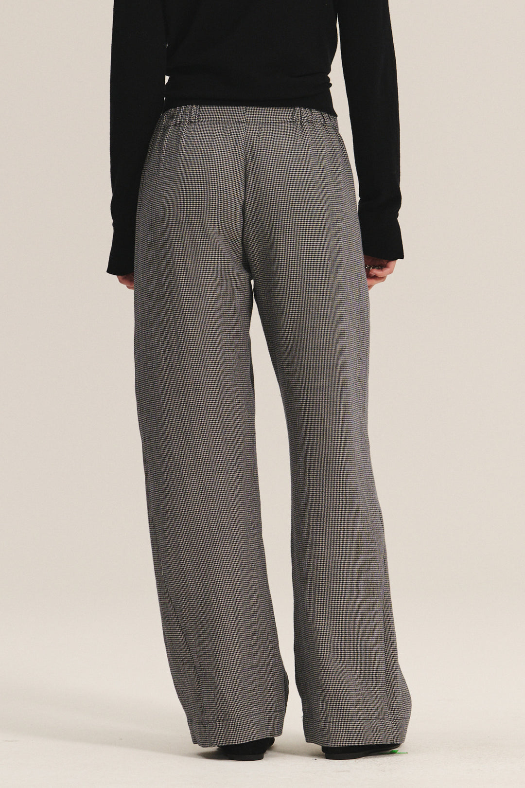 BRAYLEN HOUNDSTOOTH DUAL GUAZE PANT - VELVET