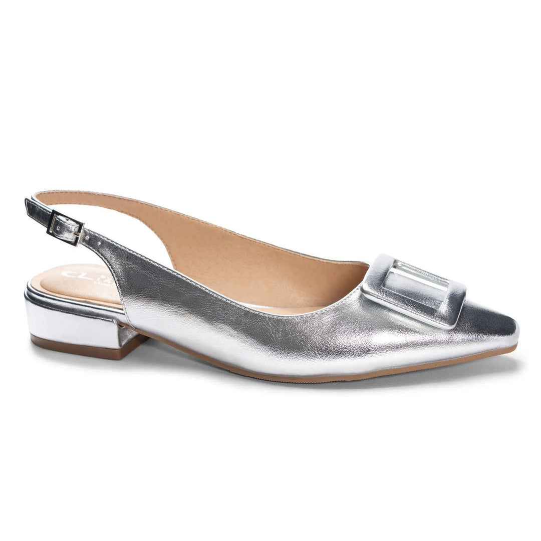 SWEETIE SLINGBACK (SLIVER) - CHINESE LAUNDRY