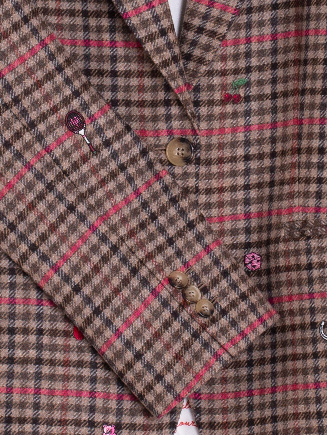 HOUNDSTOOTH JACKET MINI EMBROIDERIES - VILAGALLO