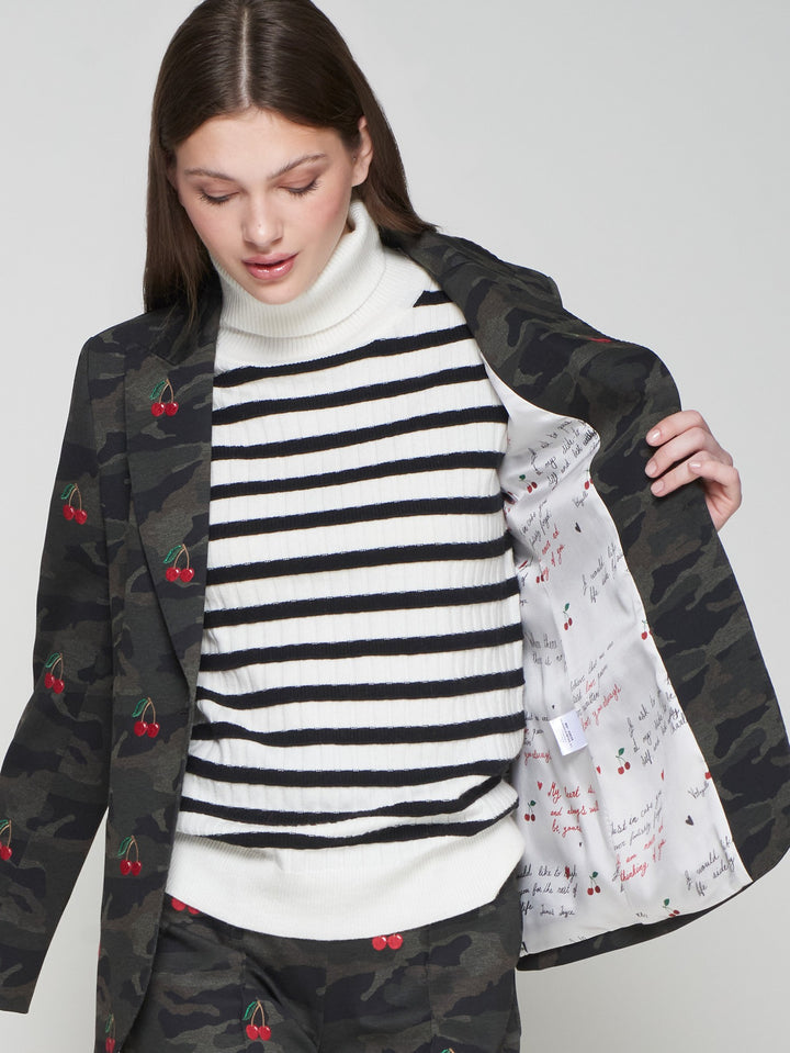 HEATHER EMB BLAZER (PUNTO CAMUFLAJE) - VILAGALLO