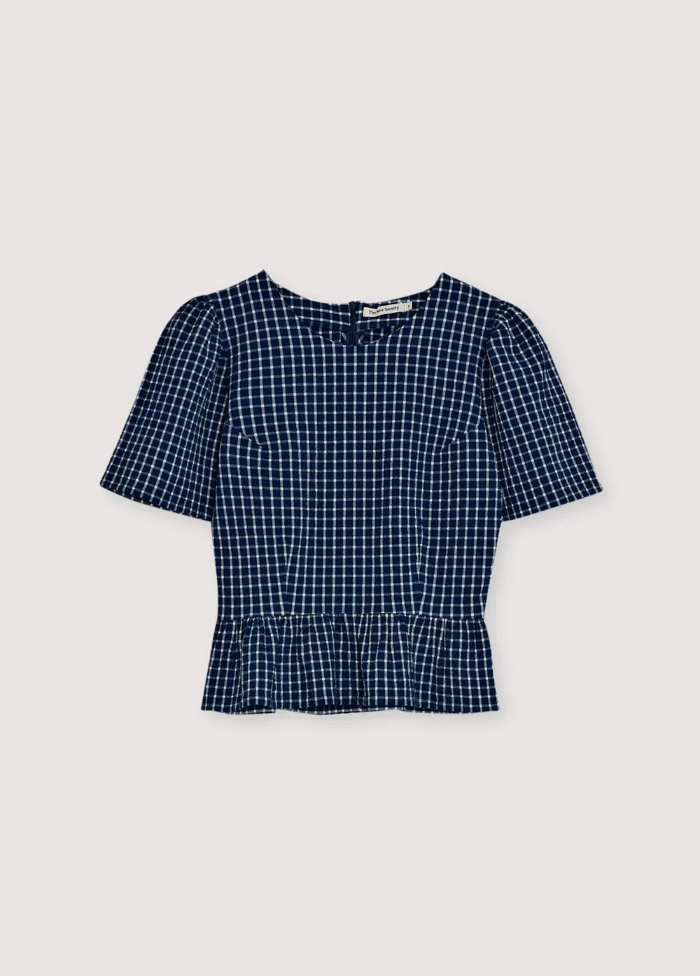 JASMINE TOP (SUMMER MIDNIGHT CHECK) - NEW SOCIETY