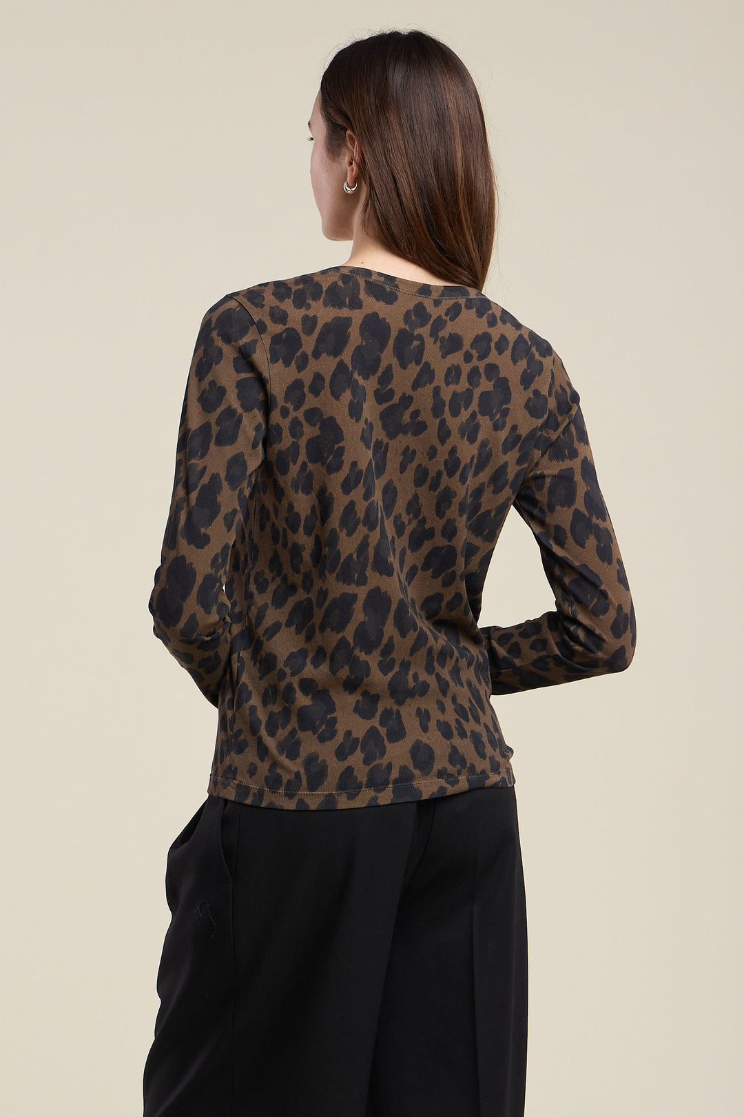 GALENNA JERSEY LEOPARD PRINT TOP (MULTI) - VELVET