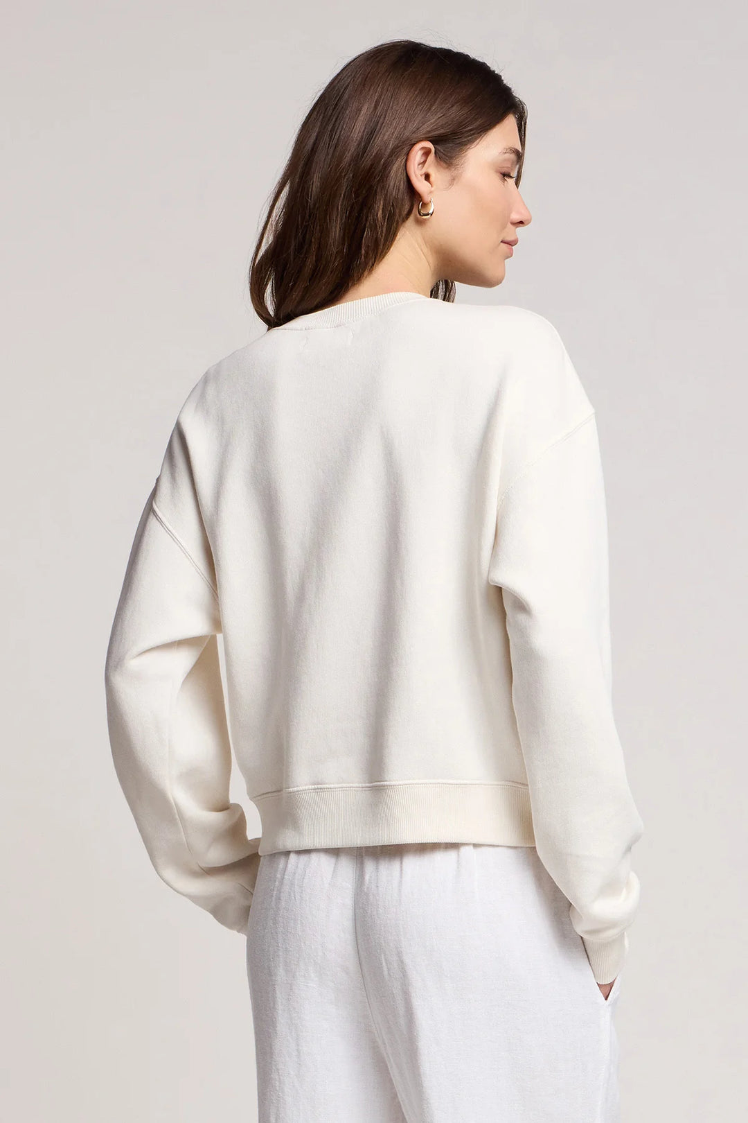 KENNA GRAPHIC FLEECE SWEATSHIRT (SEA LA VIE) - VELVET