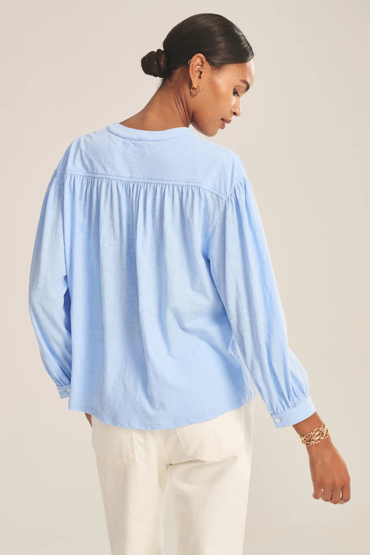 KNOX COTTON SLUB TOP (SAILBOAT) - VELVET