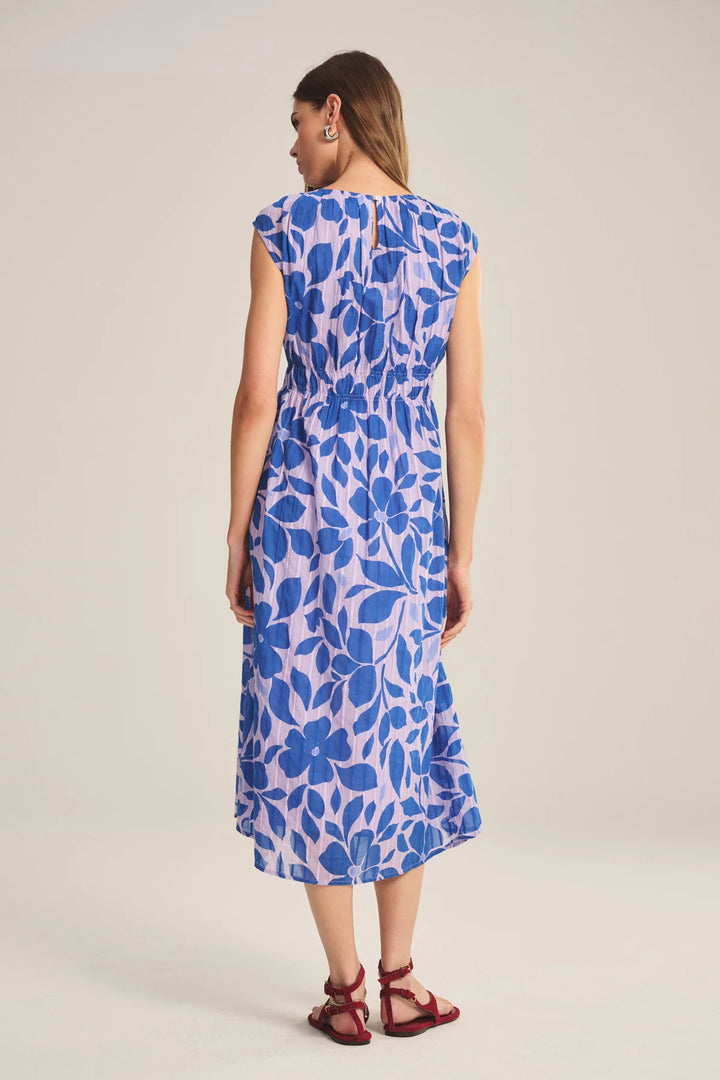 LEVAINE BLOSSOM PRINTED DRESS (VIOLA) - VELVET