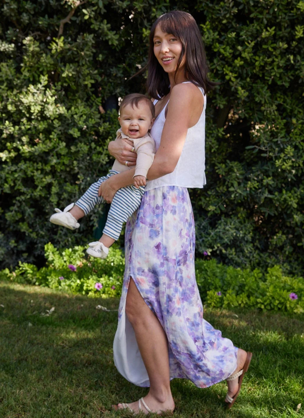 HIGH WAIST FLORAL MAXI SKIRT - BELLA DAHL