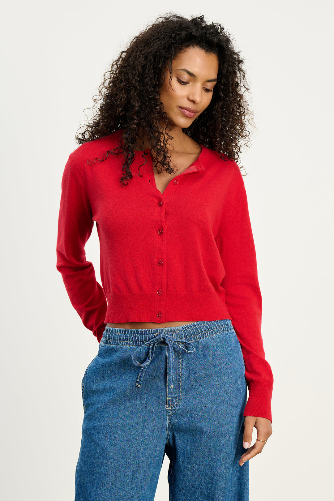 VIOLETTE LUXE COTTON CASHMERE CARDIGAN - VELVET