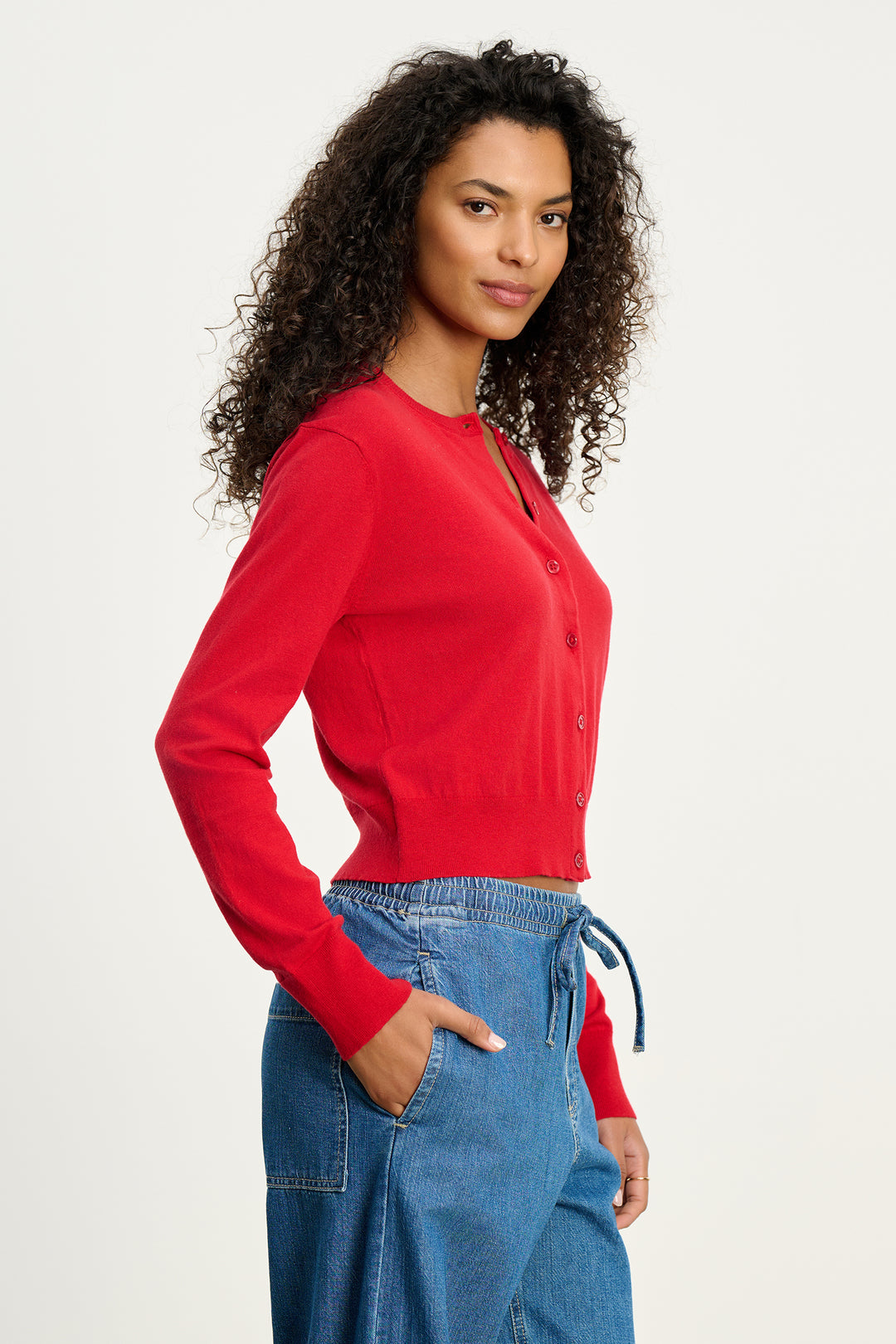 VIOLETTE LUXE COTTON CASHMERE CARDIGAN - VELVET