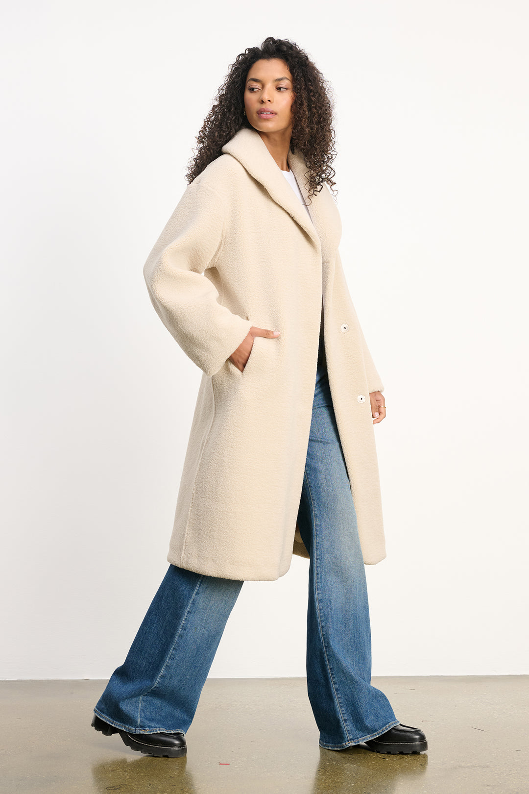 ELEANOR LUXE SHERPA JACKET - VELVET