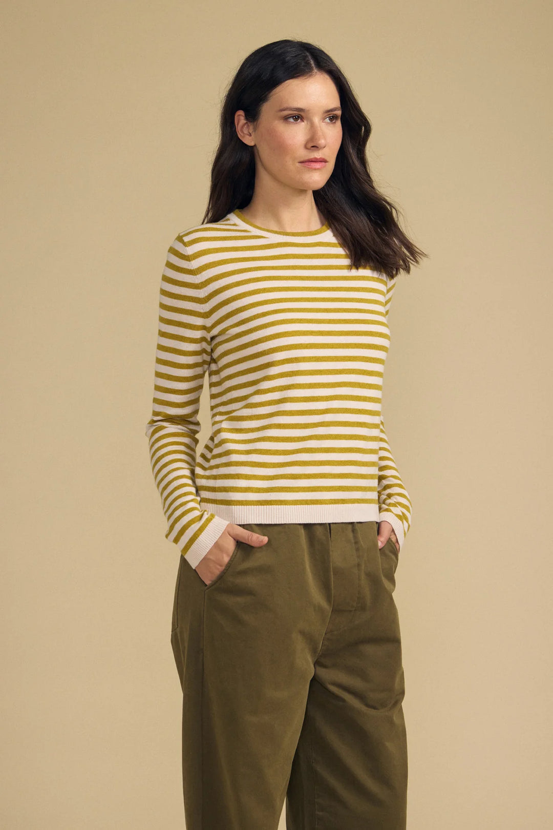 ROXY LUX COTTON CASHMERE TOP (GOLD) - VELVET